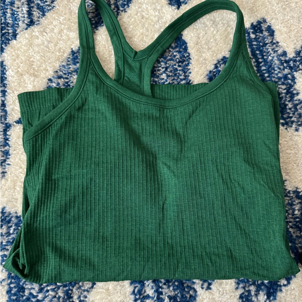 Ebb to street Green Ribbed Tank Top lululemon 6